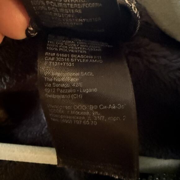 The North Face Osito Fleece Zip up Women’s Med Black Fuzzy Mock Neck AMYOF11 - Picture 3 of 5